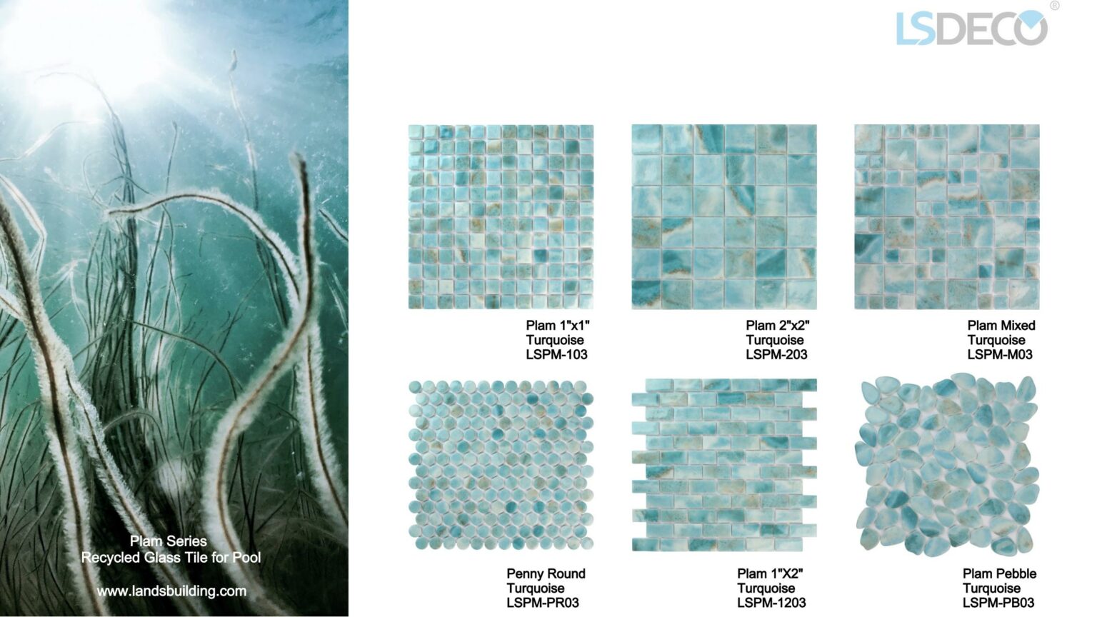 Pool Glass Tile Rim Plam Glass Pool Tile - Penny Round - Pool Tile, Porcelain Tile & Mosaic ...